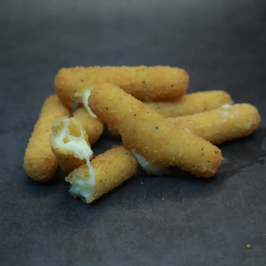 Golden cheesy pastry sticks